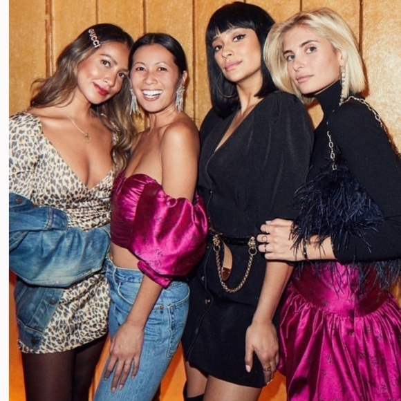 L'Academie The Claudia Mini Dress in Black - Picture 3 of 14